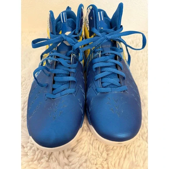 ANTA Klay‎ Thompson KT Blue Yellow Basketball Shoes Mens Size 13 warriors
